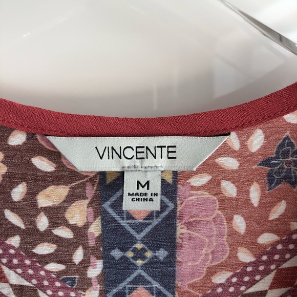 VINCENTE Embroidered Floral Kimono Duster Cardigan S/M - Picture 12 of 13